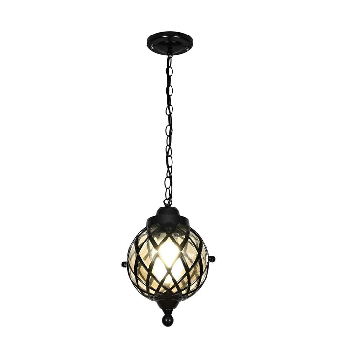Waterproof Glass Ball Retro European Style Outdoor Chandelier