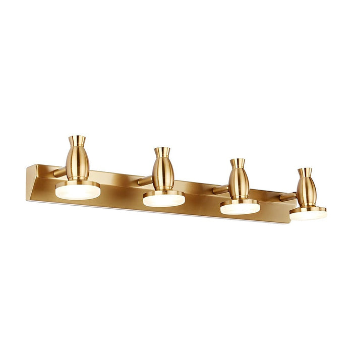 3/4 Lights 180° Adjustable Electroplated Metal LED Vanity Light