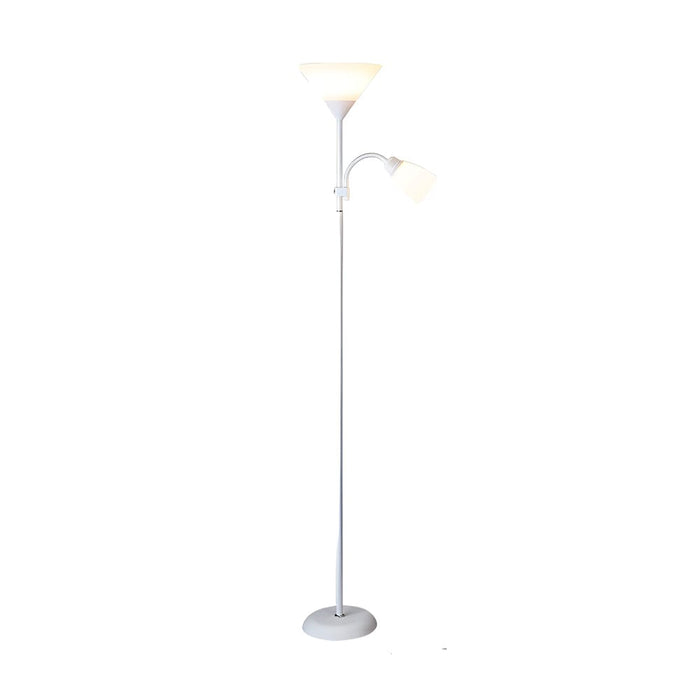 67'' Modern Torchiere Floor Lamp with Acrylic Shade 1/2-Light Reading Light