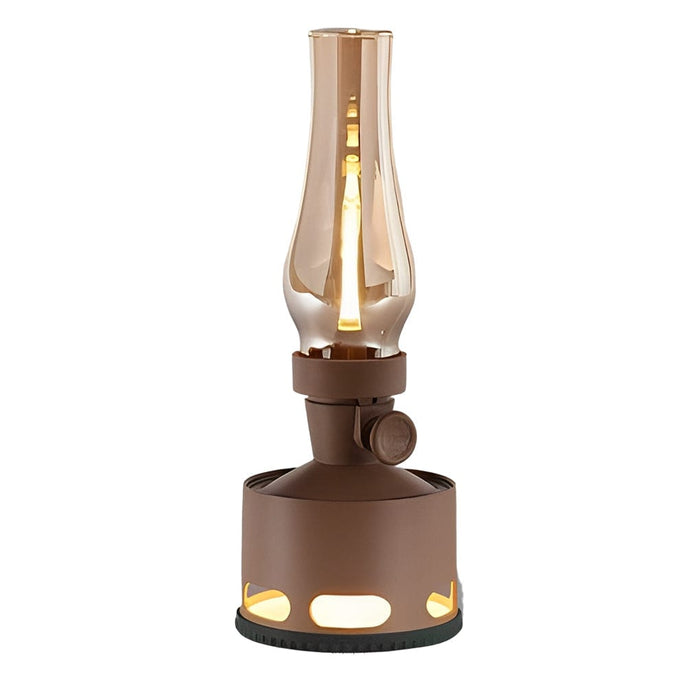 Plastic Retro Rechargeable Lantern Table Lamp LED Built-in Battery Gravity Sensor Night Light