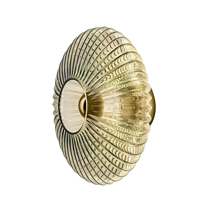 Round Striped Glass LED Post-Modern Wall Lights Fixture Wall Sconce Lighting