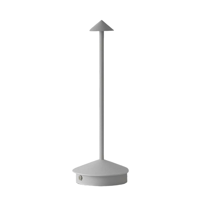 Long Rod Triangle Mushroom Table Lamp with 3 Step Dimmable USB Touch On/Off