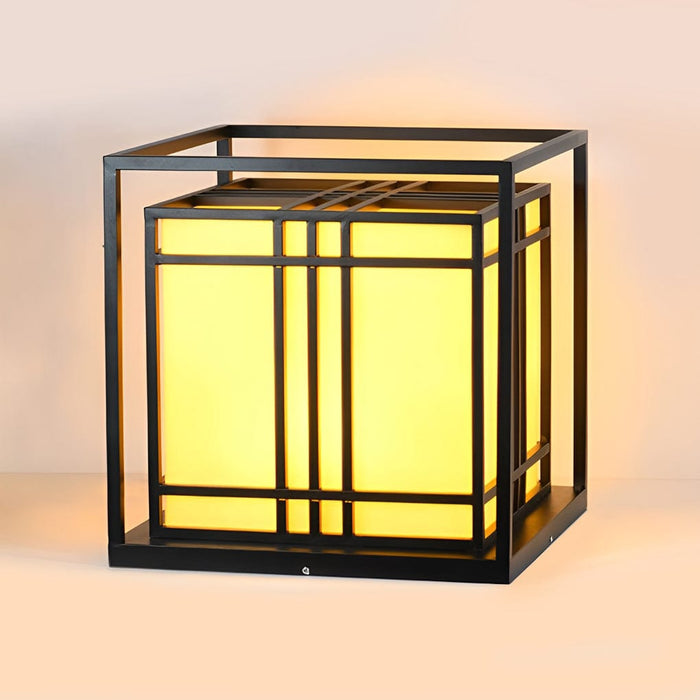 Retro Square Waterproof LED Modern Outdoor Post Cap Light