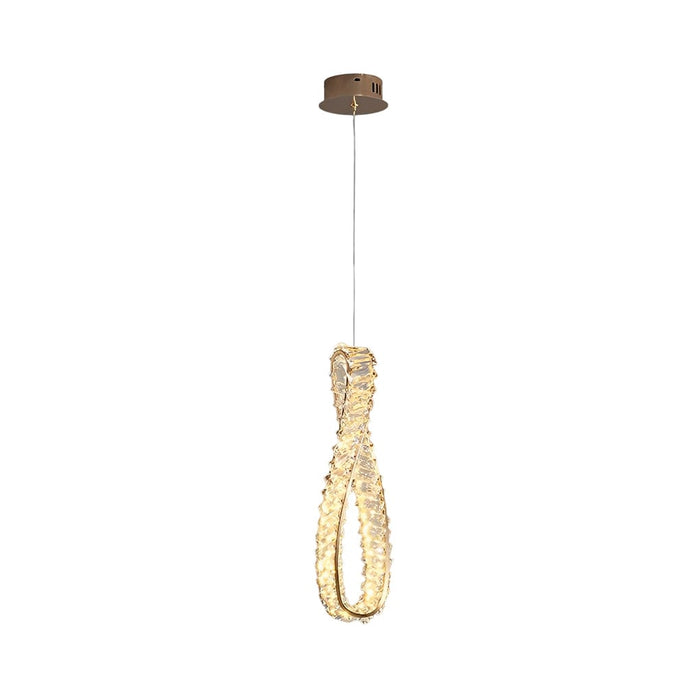 Creative Ring Crystal Circle Luxury LED 3 Step Dimming Modern Chandelier
