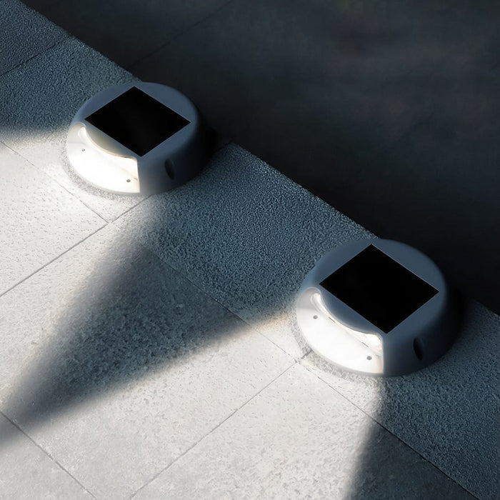 Solar Deck Stair Lights LED Outdoor Step Lights Stairway Sconces Landscape Lighting
