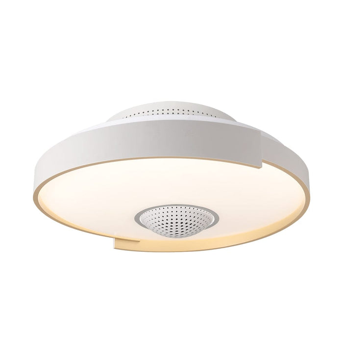 Modern 6-Speed Bladeless Ceiling Fan with Dimmable LED Light  - Round