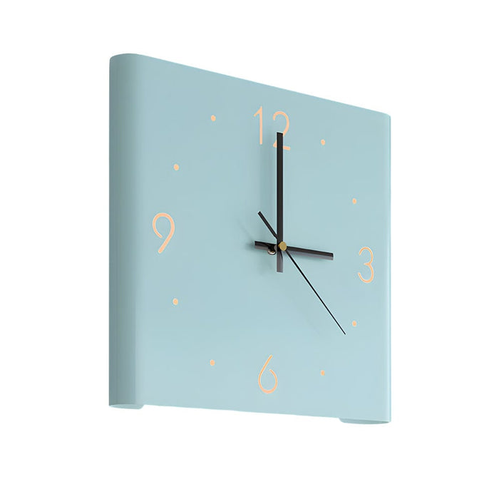 Mute USB Motion Sensor LED Foldable Double Sided Corner Wall Clock