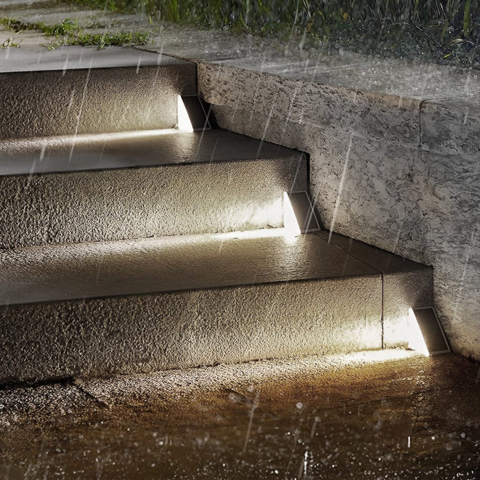 Triangular Intelligent Waterproof LED Solar Outdoor Step Lights