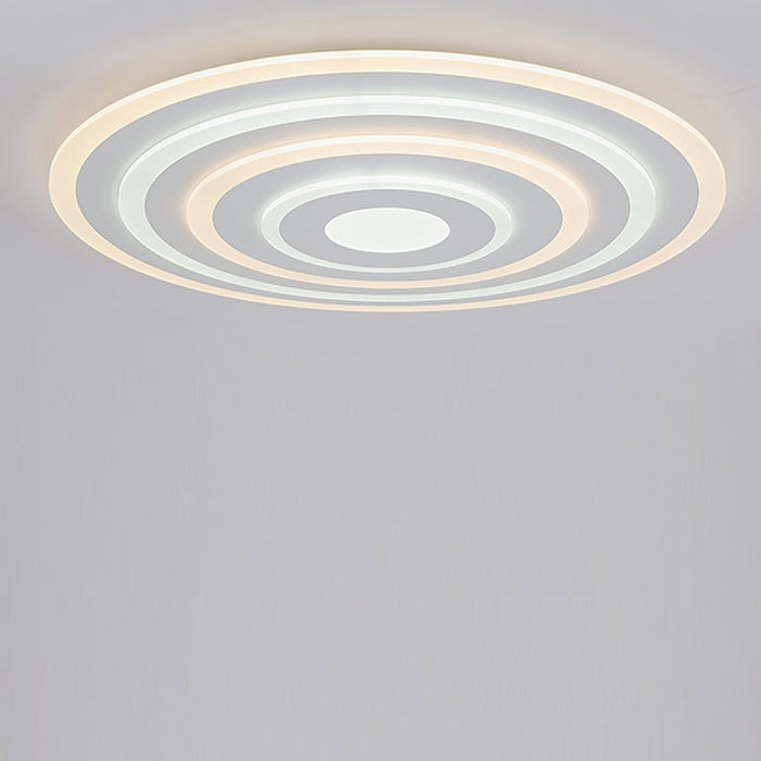 30'' Concentric Circles Modern Flush Mount Light Dimmable LED Ceiling Lights