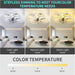 30 in. Bedroom Ceiling Fans with Lights, LED Low Profile Ceiling Fan Light Fixture with Remote, Flush Mount Bladeless Ceiling Fan for Living Room-5-ErisView