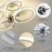 30 in. Bedroom Ceiling Fans with Lights, LED Low Profile Ceiling Fan Light Fixture with Remote, Flush Mount Bladeless Ceiling Fan for Living Room-6-ErisView