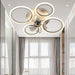 30 in. Bedroom Ceiling Fans with Lights, LED Low Profile Ceiling Fan Light Fixture with Remote, Flush Mount Bladeless Ceiling Fan for Living Room-1-ErisView