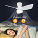 30 in. Black Low Profile Ceiling Fan with Light and Remote, Noiseless Reversible Flush Mount Outdoor Ceiling Fan with Light, Indoor Bedroom Ceiling Fans-14-ErisView