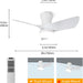 30 in. Black Low Profile Ceiling Fan with Light and Remote, Noiseless Reversible Flush Mount Outdoor Ceiling Fan with Light, Indoor Bedroom Ceiling Fans-15-ErisView