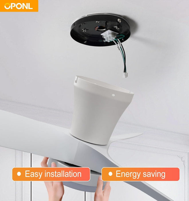 30 in. Black Low Profile Ceiling Fan with Light and Remote, Noiseless Reversible Flush Mount Outdoor Ceiling Fan with Light, Indoor Bedroom Ceiling Fans-16-ErisView