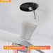 30 in. Black Low Profile Ceiling Fan with Light and Remote, Noiseless Reversible Flush Mount Outdoor Ceiling Fan with Light, Indoor Bedroom Ceiling Fans-16-ErisView