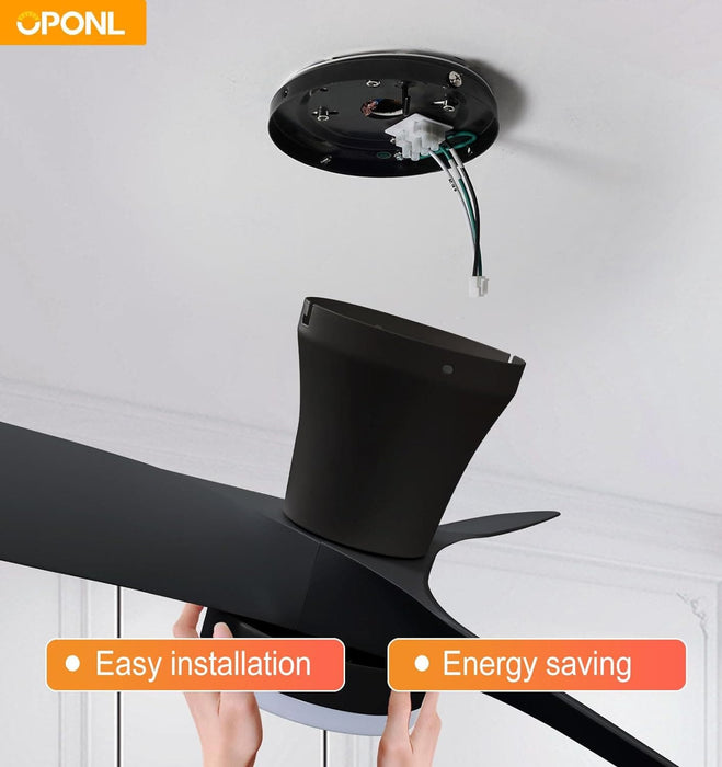 30 in. Black Low Profile Ceiling Fan with Light and Remote, Noiseless Reversible Flush Mount Outdoor Ceiling Fan with Light, Indoor Bedroom Ceiling Fans-8-ErisView