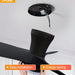 30 in. Black Low Profile Ceiling Fan with Light and Remote, Noiseless Reversible Flush Mount Outdoor Ceiling Fan with Light, Indoor Bedroom Ceiling Fans-8-ErisView