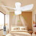 30 in. Black Low Profile Ceiling Fan with Light and Remote, Noiseless Reversible Flush Mount Outdoor Ceiling Fan with Light, Indoor Bedroom Ceiling Fans-9-ErisView
