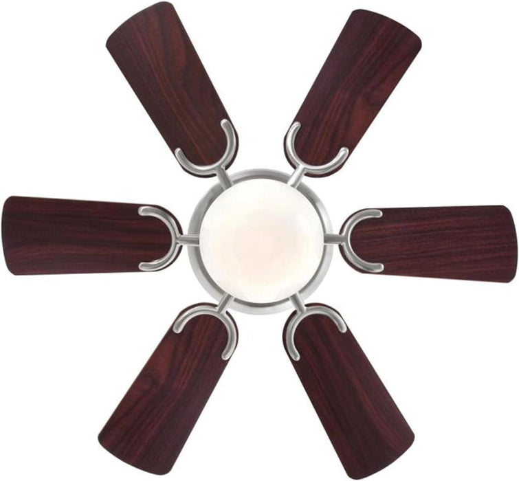 30 in. Brushed Nickel Ceiling Fan with Bowl Light Kit and Candelabra Base Light Bulb, -7-ErisView