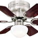 30 in. Brushed Nickel Ceiling Fan with Bowl Light Kit and Candelabra Base Light Bulb, -1-ErisView
