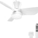 30 in. Ceiling Fan with Light, Quiet Ceiling Fans, Flush Mount Ceiling Fan and Light, White Fandelier Ceiling Fan for Living Room, Office Ceiling Fan-1-ErisView