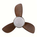 30 in. Farmhouse Downrod Mount Living Room Ceiling Fan with LED Light and Remote Control, Reversible Ceiling Fan for Bedroom-ErisView