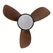 30 in. Farmhouse Downrod Mount Living Room Ceiling Fan with LED Light and Remote Control, Reversible Ceiling Fan for Bedroom-ErisView