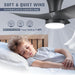 30 in. Flush Mount Ceiling Fan and Light, Small Ceiling Fan with Lights Remote, Black Modern Dimmable Low Profile Ceiling Fan for Bedroom Living Room -5-ErisView