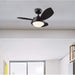 30 in. Indoor Ceiling Fan with Light, Short Blade Ceiling Fan-4-ErisView