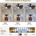 30 in. Indoor Outdoor Ceiling Fan with Light, Tropical Ceiling fan with Remote APP Control, Flush Mount Palm Leaf Ceiling Fan for Bedroom Kitchen-5-ErisView
