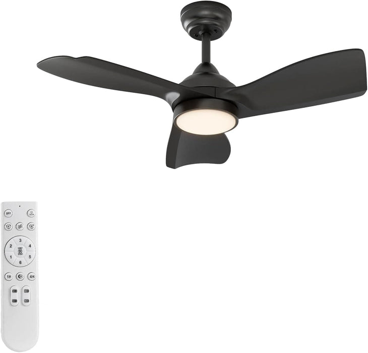 30 in. Indoor Remote Control Ceiling Fan and Light, Dimmable Reversible Ceiling Fan-1-ErisView