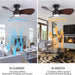 30 in. Low Profile Ceiling Fan with Light and Remote, Flush Mount LED Ceiling Fan and Light, Reversible Ceiling Fan for Bedroom Living Room Dining Room-4-ErisView
