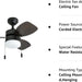 30 in. Modern Indoor LED Ceiling Fan with Light Pull Chain, Reversible Fan in Winter Summer-10-ErisView