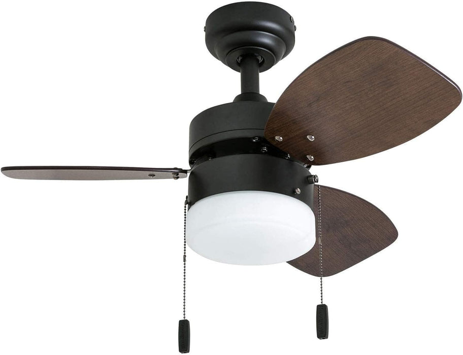 30 in. Modern Indoor LED Ceiling Fan with Light Pull Chain, Reversible Fan in Winter Summer-8-ErisView