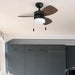 30 in. Modern Indoor LED Ceiling Fan with Light Pull Chain, Reversible Fan in Winter Summer-9-ErisView