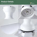 30 in. Remote Control Ceiling Fan and Light APP Control, Low Profile Ceiling Fan with 5 Reversible Blades for Bedroom Kitchen Dining Room Ceiling Fan-9-ErisView