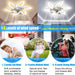 30 in. Remote Control Ceiling Fan with Light, Modern Low Profile Flush Mount Ceiling Fan, Bedroom Living Dining Room Kitchen Ceiling Fans for Low Ceiling-4-ErisView