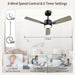 30 in. White Low Profile Ceiling Fan and Light, Reversible Quiet Remote Control Ceiling Fan and Light, Dimmable Modern Ceiling Fan with Light -11-ErisView