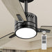 30 in. White Low Profile Ceiling Fan and Light, Reversible Quiet Remote Control Ceiling Fan and Light, Dimmable Modern Ceiling Fan with Light -9-ErisView