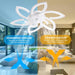 30 in. White Modern Ceiling Fan with Light Remote, Reversible Low Profile Ceiling Fan and Light, Flush Mount Smart Ceiling Fan for Bedroom Living Room-3-ErisView