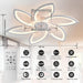 30 in. White Modern Ceiling Fan with Light Remote, Reversible Low Profile Ceiling Fan and Light, Flush Mount Smart Ceiling Fan for Bedroom Living Room-6-ErisView