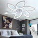 30 in. White Modern Ceiling Fan with Light Remote, Reversible Low Profile Ceiling Fan and Light, Flush Mount Smart Ceiling Fan for Bedroom Living Room-8-ErisView