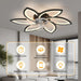 31 in. Black Ceiling Fan with Light, Ceiling Fans for Low Ceiling with Light Remote Control, Ceiling Fan with Low Profile Light for Bedroom Living Room-6-ErisView