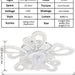 31 in. Flower Modern Ceiling Fan with Light and Remote, Dimmable Silent Invisible Fandelier for Bedroom Living Room, Decorative Ceiling Fan with Light-15-ErisView
