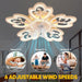 31 in. Flower Modern Ceiling Fan with Light and Remote, Dimmable Silent Invisible Fandelier for Bedroom Living Room, Decorative Ceiling Fan with Light-32-ErisView