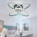 31 in. Flower Modern Ceiling Fan with Light and Remote, Dimmable Silent Invisible Fandelier for Bedroom Living Room, Decorative Ceiling Fan with Light-44-ErisView