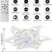 31 in. Flower Modern Ceiling Fan with Light and Remote, Dimmable Silent Invisible Fandelier for Bedroom Living Room, Decorative Ceiling Fan with Light-48-ErisView