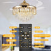 31 in. Flower Modern Ceiling Fan with Light and Remote, Dimmable Silent Invisible Fandelier for Bedroom Living Room, Decorative Ceiling Fan with Light-59-ErisView