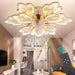 31 in. Flower Modern Ceiling Fan with Light and Remote, Dimmable Silent Invisible Fandelier for Bedroom Living Room, Decorative Ceiling Fan with Light-9-ErisView
